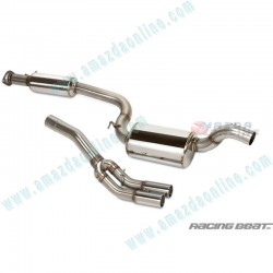 Racing Beat Power Pulse Stainless Steel Twin Tip Exhaust Cat-Back fits 07-09 Mazdaspeed3 [BK3P] 71204