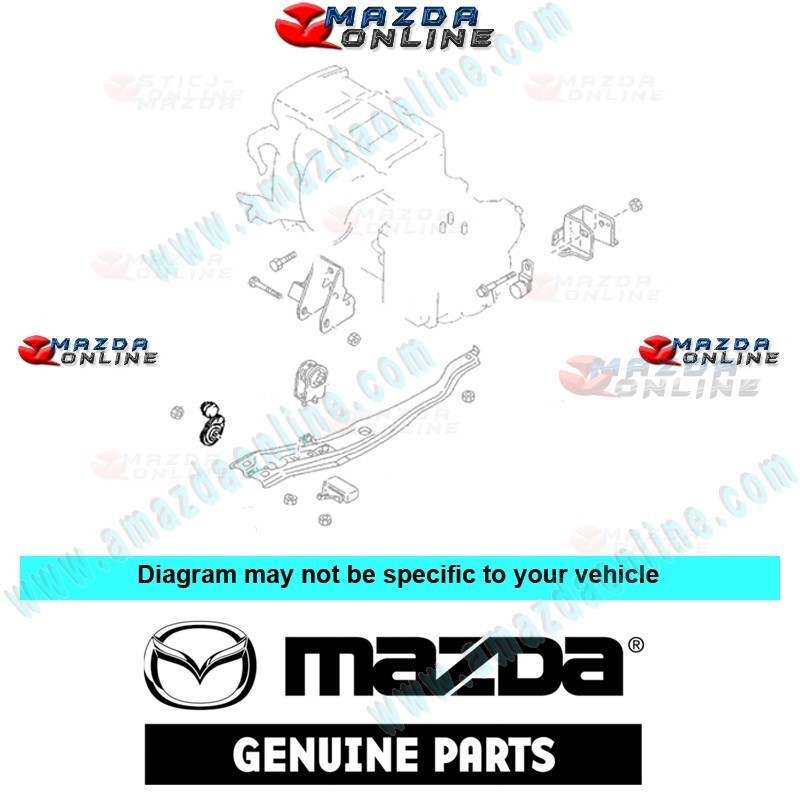 Mazda Genuine Dynamic-Engine Mount Damper B28V-39-990 fits 03-04 MAZDA323 [BJ] B28V-39-990