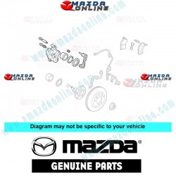 Mazda Genuine Front Brake Caliper Combo fits 06-12 MAZDA3 [BK, BL] BPYK-33-61XC-71XC