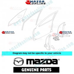 Mazda Genuine Front Left Window Regulator B25F-59-58XA fits 98-03 MAZDA323 [BJ] B25F-59-58XA