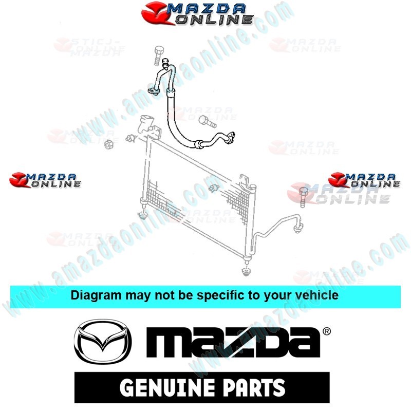 Mazda Genuine Air Conditioning High Pipe B26K-61-461A fits 99-04 MAZDA5 PREMACY [CP] B26K-61-461A