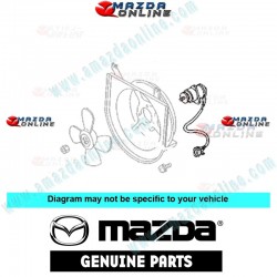 Mazda Genuine Radiator Cooling Fan Motor B31R-15-150 fits 96-02 MAZDA121 [DW] B31R-15-150