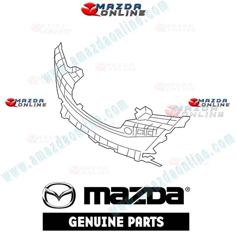 Mazda Genuine Front Bumper Inner Grille Mesh BGV4-50-1T1B fits 09-12 MAZDA3 [BL] BGV4-50-1T1B