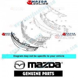 Mazda Genuine Front Bumper Upper Grille Mesh BGV8-50-1T2C fits 09-12 MAZDA3 [BL] BGV8-50-1T2C