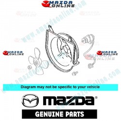 Mazda Genuine Radiator Cowling B5C7-15-210A fits 96-02 MAZDA121 [DW] B5C7-15-210A