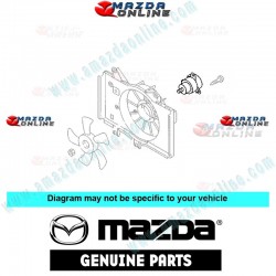 Mazda Genuine Radiator Cooling Fan ZJ01-15-150 fits 02-07 MAZDA2 [DY] ZJ01-15-150