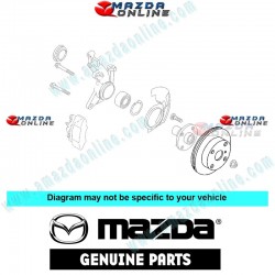 Mazda Genuine Front Brake Disc B26Y-33-25XA fits 00-03 MAZDA323 [BJ] B26Y-33-25XA