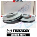 Mazda Genuine Brake Disc 2-Pieces Kit BJ0Y-33-25X fits 98-03 MAZDA323 [BJ] BJ0Y-33-25X