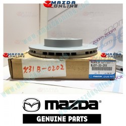 Mazda Genuine Brake Disc 2-Pieces Kit BJ0Y-33-25X fits 98-03 MAZDA323 [BJ] BJ0Y-33-25X