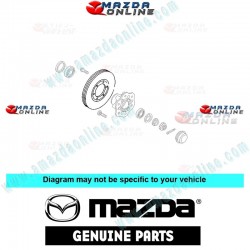 Mazda Genuine Brake Disc Comob SH66-33-25XA fits 99-20 MAZDA BONGO [SK, SL] SH66-33-25XA