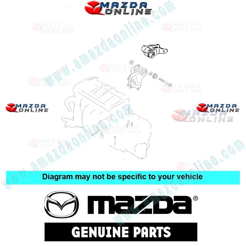 Mazda Genuine Rear Engine Mount B25D-39-040C fits 00-01 MAZDA323 [BJ] B25D-39-040C