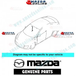 Mazda Genuine Door Cord Short BCN6-67-SH0A fits 09-12 MAZDA3 [BL] BCN6-67-SH0A