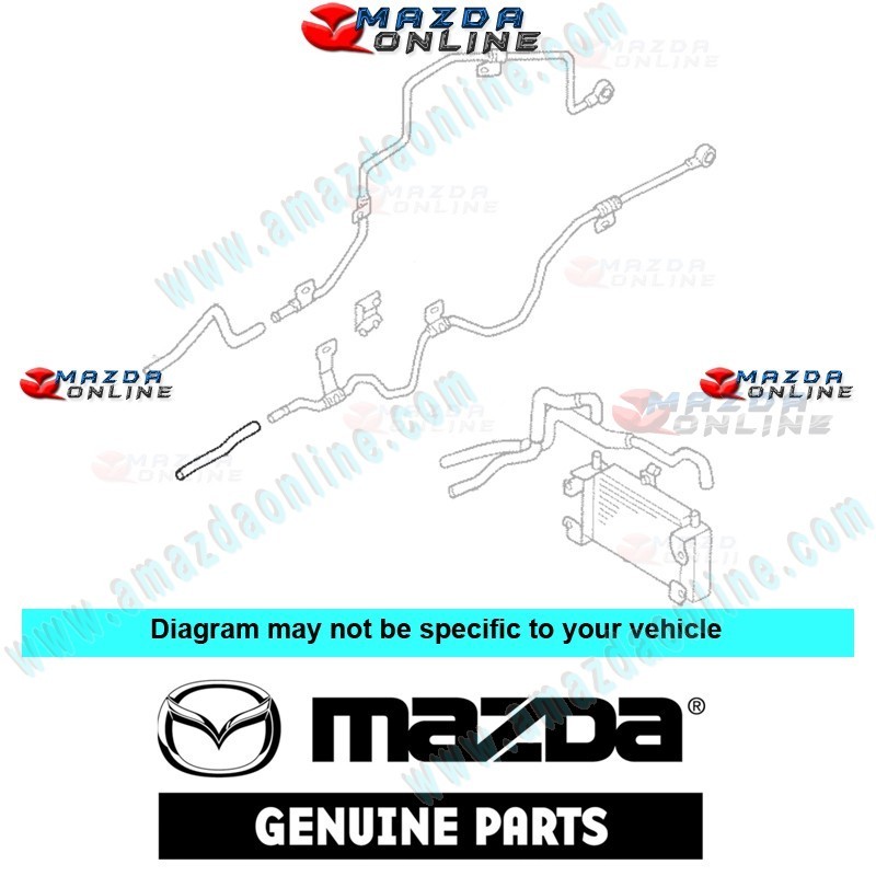 Mazda Genuine Oil Hose BV55-19-933 fits 91-00 MAZDA8 MPV [LV] BV55-19-933