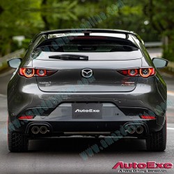 AutoExe Qual Tip Exhaust Cat-Back fits 2019-2024 Mazda3 [BP] Fastback SkyActiv-D MBP8Y50