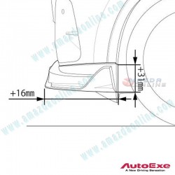 AutoExe Front Lower Spoiler fits 2022-2024 Mazda CX-60 [KH] SkyActiv-D Hybrid MKH2100