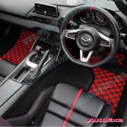 AutoExe Sports Checker Carpet Mats fits 15-24 Mazda MX-5 Miata [ND] MND10300