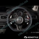 Kenstyle Flat Bottomed Leather Steering Wheel fits 17-24 Mazda2 [DJ] MD01