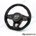 Kenstyle Flat Bottomed Leather Steering Wheel fits 17-18 Mazda3 [BN] MD01