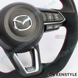 Kenstyle Flat Bottomed Leather Steering Wheel fits 17-18 Mazda3 [BN] MD01