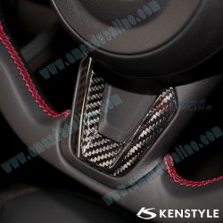 Kenstyle Flat Bottomed Leather Center Line Steering Wheel fits 17-24 Mazda CX-8 [KG] MD03