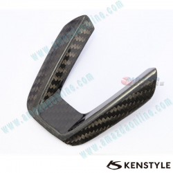 Kenstyle Flat Bottomed Leather and Carbon Fibre Steering Wheel fits 17-24 Mazda2 [DJ] MD04