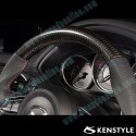 Kenstyle Flat Bottomed Leather and Carbon Fibre Steering Wheel fits 17-18 Mazda3 [BN] MD04