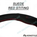 Kenstyle Flat Bottomed Suede Steering Wheel fits 15-16 Mazda CX-3 [DK] MA03