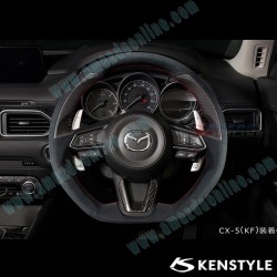 Kenstyle Flat Bottomed Leather Steering Wheel fits 17-24 Mazda CX-5 [KF] MD01