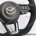 Kenstyle Flat Bottomed Leather Steering Wheel fits 17-24 Mazda CX-5 [KF] MD01