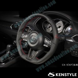 Kenstyle Flat Bottomed Leather Steering Wheel fits 17-24 Mazda CX-8 [KG] MD01