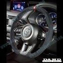 Damd Flat Bottomed Suede Steering Wheel fits 17-18 Mazda3 [BN] SS360MLS