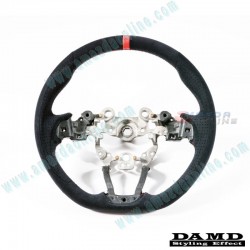 Damd Flat Bottomed Suede Steering Wheel fits 17-18 Mazda3 [BN] SS360MLS