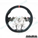 Damd Flat Bottomed Suede Steering Wheel fits 17-24 Mazda CX-3 [DK] SS360MLS