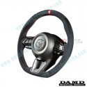 Damd Flat Bottomed Suede Steering Wheel fits 17-24 Mazda CX-8 [KG] SS360MLS