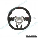 Damd Flat Bottomed Nappa Leather Steering Wheel fits 13-16 Mazda3 [BM] SS360ML