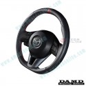 Damd Flat Bottomed Nappa Leather Steering Wheel fits 13-16 Mazda CX-5 [KE] SS360ML