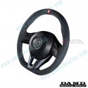 Damd Flat Bottomed Suede Steering Wheel fits 13-16 Mazda CX-5 [KE] SS360MS