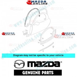 Mazda Genuine Right Window Molding FD01-50-510E fits Mazda RX-7 [FD3S] FD01-50-510E