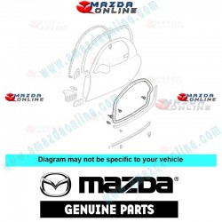 Mazda Genuine Right Door Weather-Strip FD01-58-760E fits Mazda RX-7 [FD3S] FD01-58-760E