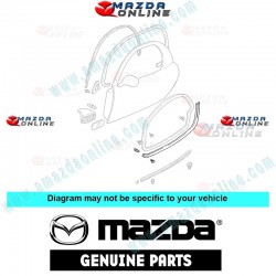 Mazda Genuine Right Lower Weather-Strip FD01-58-76XA fits Mazda RX-7 [FD3S] FD01-58-76XA