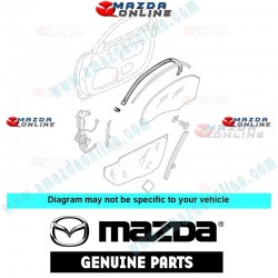 Mazda Genuine Right Weatherstrip FD01-58-76YJ fits Mazda RX-7 [FD3S] FD01-58-76YJ