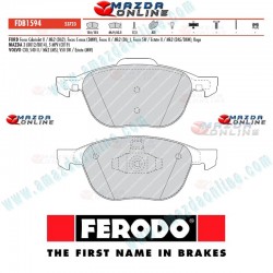 Ferodo TS2000 Brake Pad fits 2003-2012 Mazda3 [BK,BL],Mazda5 [CR,CW],Biante FDB1594