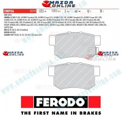 Ferodo Formula TS2000 Brake Pad fits Honda Accord FDB956