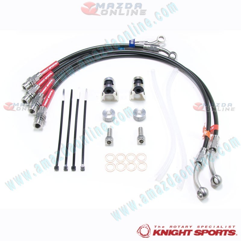 KnightSports Racing Brake Line Kit fits 03-12 RX-8 [SE3P] KSD68101