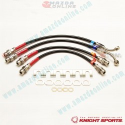 KnightSports Racing Brake Line Kit fits 86-92 RX-7 [FC] KCD68101