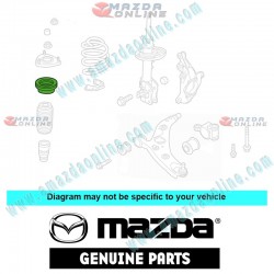 Mazda Genuine Front Strut Bearing B45A-34-38XA fits 13-18 Mazda3 [BM, BN] B45A-34-38XA