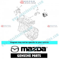 Mazda Genuine Side Engine Mount KE64-39-070A fits 13-18 Mazda3 [BM, BN] SkyActiv-D KE64-39-070C