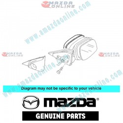 Mazda Genuine Right Door Mirror Housing B32H-69-1A1-67 fits 02-06 MAZDA6 [GG, GY] B32H-69-1A1-67