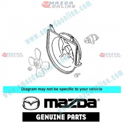 Mazda Genuine Radiator Cowling B5D9-15-210 fits 96-02 MAZDA121 [DW] B5D9-15-210