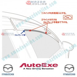 AutoExe Clip-on Type Smoke Window Vent Visors fits 2013-2024 Mazda6 [GJ,GL] Sedan MGJ0400